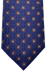 Canali Tie Silver Gray Geometric